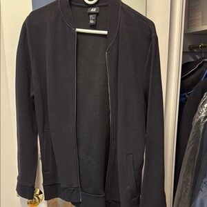 H&M Black Zip Up Sweater